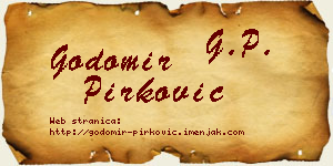 Godomir Pirković vizit kartica